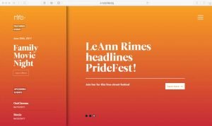 nycpride.org Example gradient web design