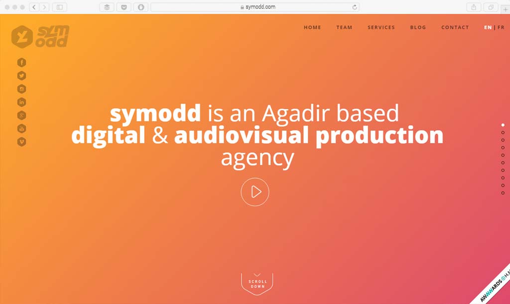 symodd Example gradient web design