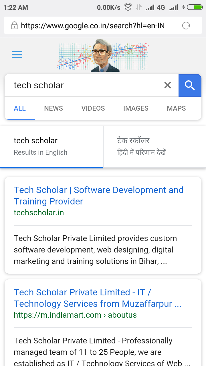 Tech Scholar in New Google Search UI